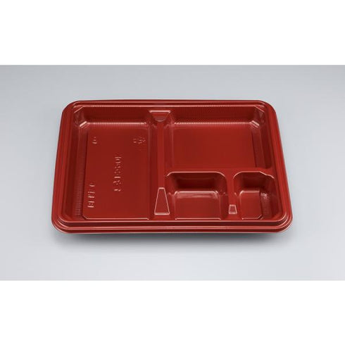 【蓋付き】BF弁当6(赤) 【本体800枚・蓋800枚セット】